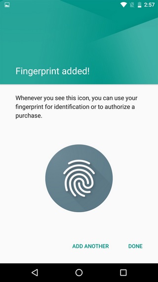 Android-fingerprint-added