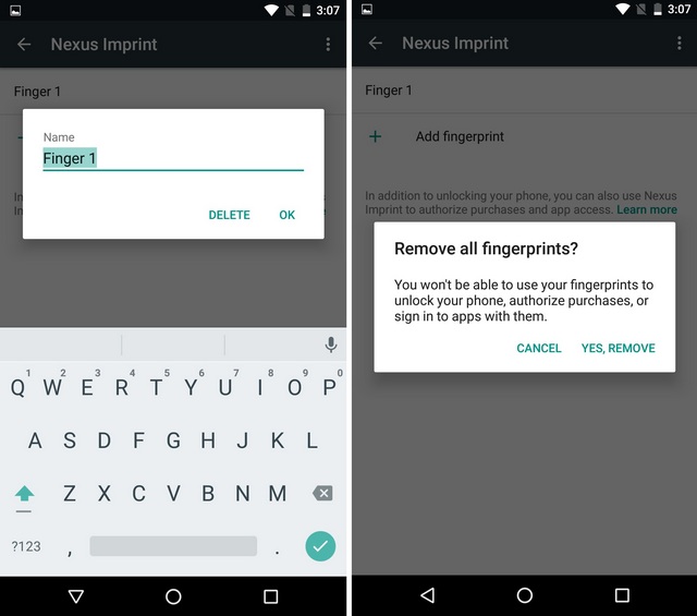 Android-remove-fingerprints