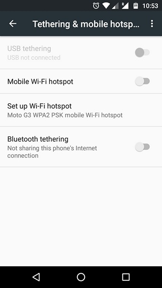 Android-tethering-settings