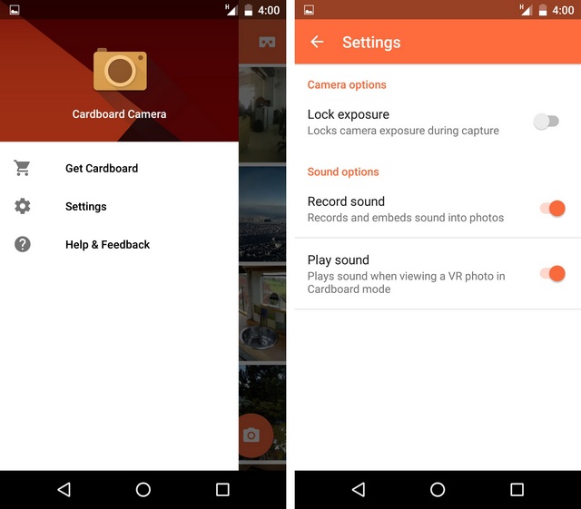 Google-Cardboard-Camera-settings