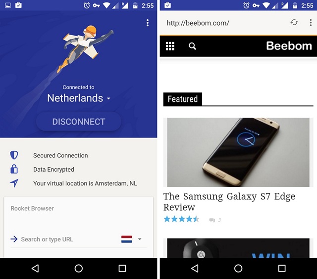 Rocket-VPN-Android-app