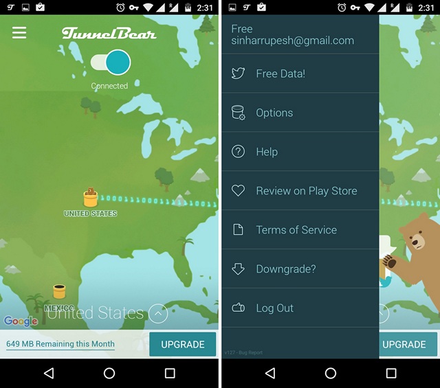 TunnelBear-VPN-Android-app