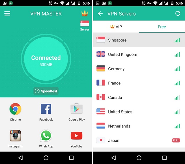 VPN-Master-Android-app