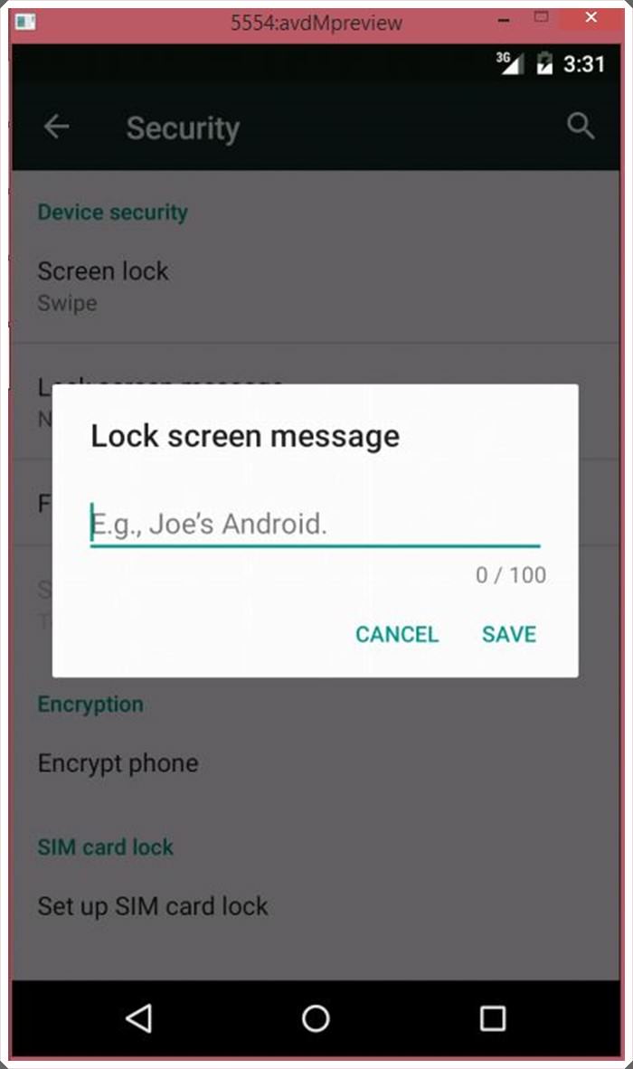 lock-screen-message