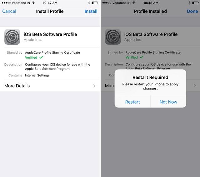 iOS-10-configuration-profile-install