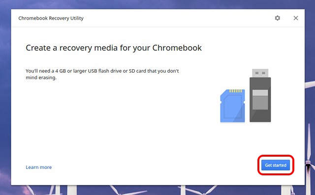 Chromebook-Recovery-Utility-start