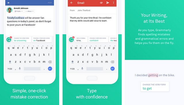 Grammarly Keyboard - Meilleur clavier pour Android