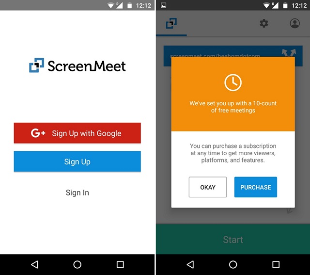 ScreenMeet-Android-app-start-up