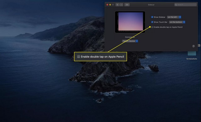 Activer le double appui sur Apple Pencil