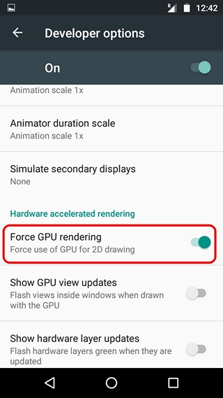 Android-Force-GPU-rendering