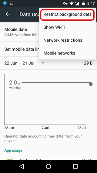 Android-Restrict-Background-Data