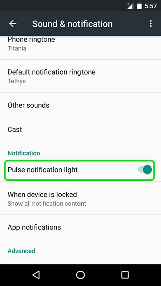 Android-enable-pulse-notification-LED