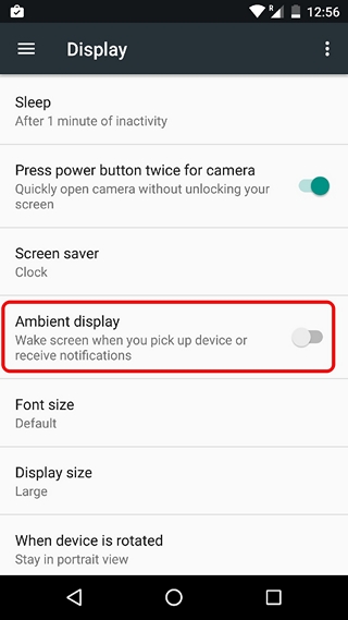 Android-turn-off-ambient-display