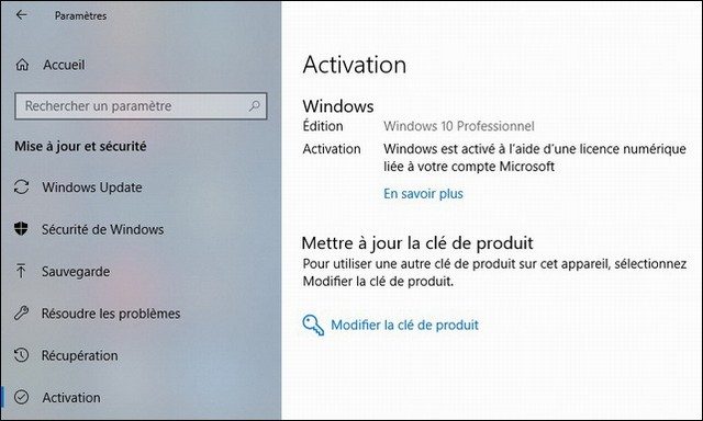 Comment utiliser votre licence gratuite Windows 10 après avoir modifié