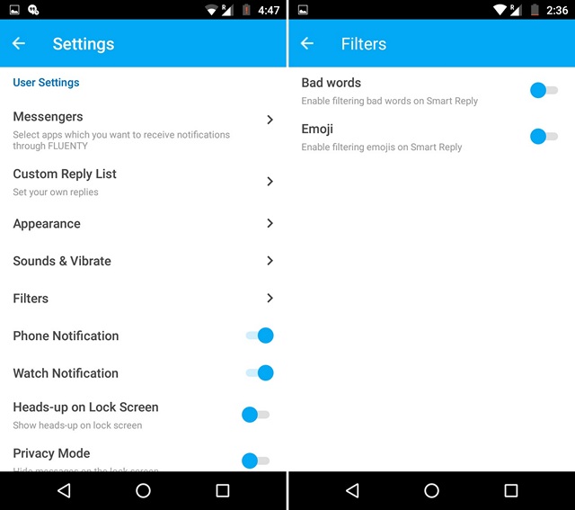 Fluenty-App-Settings