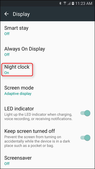 Mettre en place Night Clock de Samsung sur les appareils Bord Galaxy 3