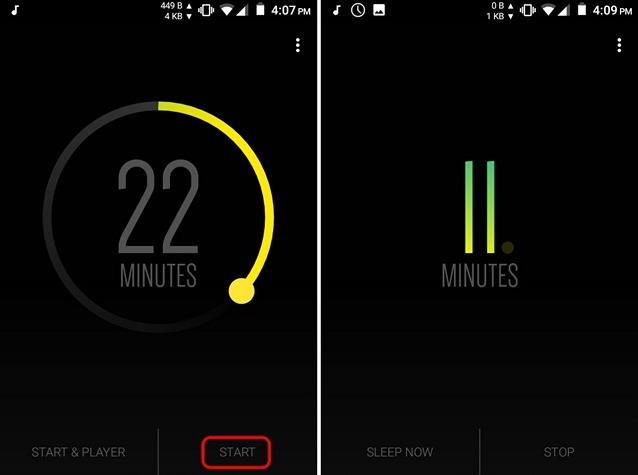 Start-Sleep-Timer-Android