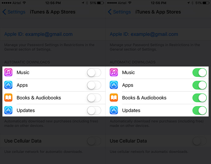 activer automatiques Téléchargements App Sur iPhone 3