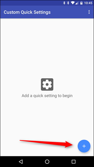 créer sur mesure Tiles pour Quick Settings Menu Android 4