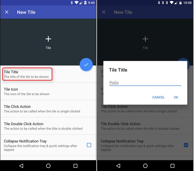 créer sur mesure Tiles pour Quick Settings Menu Android 8