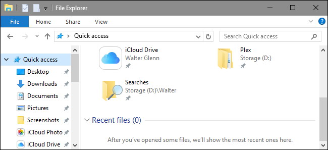 effacer votre Explorateur de fichiers Fichiers récents Historique dans Windows 10 3