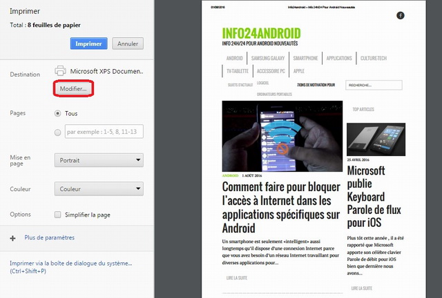 imprimer depuis un Chromebook