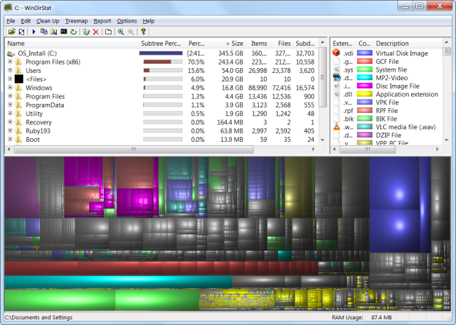 libérer l'espace disque dur Sous Windows 7