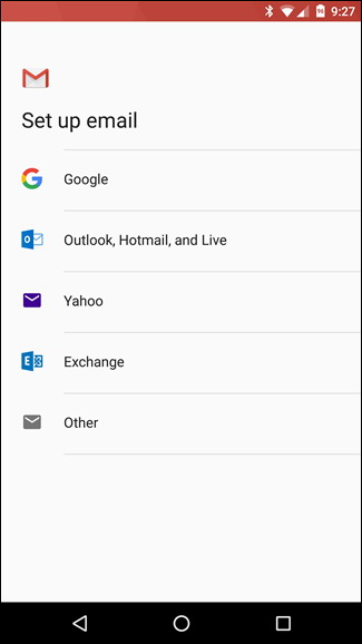 Comment ajouter un compte email sur Android 3