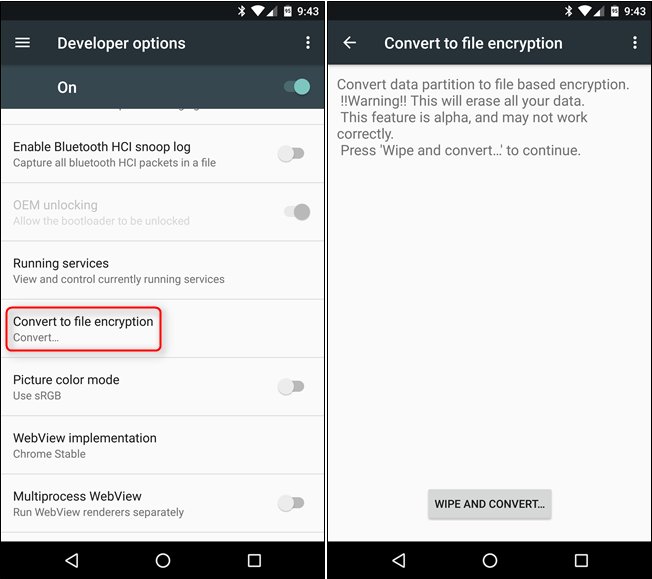 Comment faire pour activer Direct Boot Android Nougat