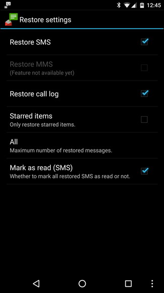 Installation et configuration SMS Backup 10
