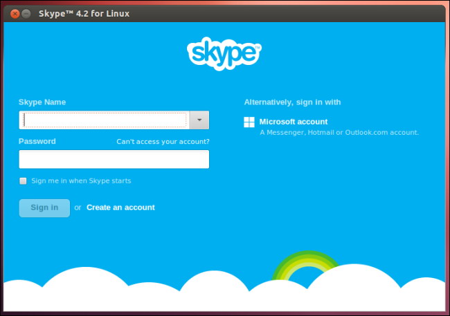 Utilisez Skype pour Linux en mode développeur