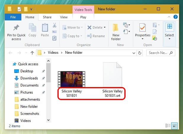 ajouter sous-titres dans Windows Media Player