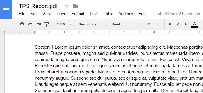 convertir des fichiers PDF et des images dans Google Docs Documents 4