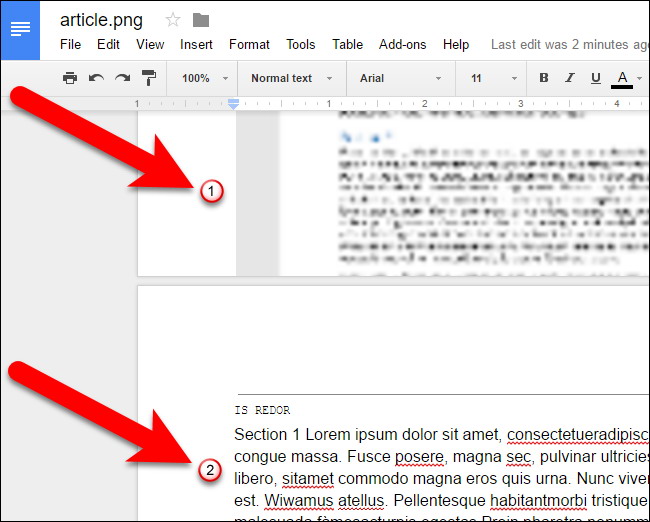 convertir des fichiers PDF et des images dans Google Docs Documents 7