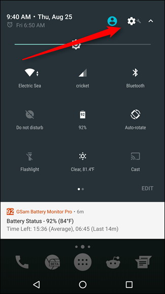 modifier la taille du texte icônes et plus dans Android Nougat 1