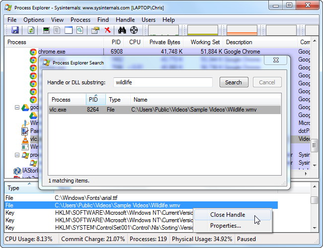 supprimer, déplacer ou renommer les fichiers verrouillés dans Windows 5