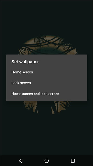 un fond d'écran différent pour votre écran de verrouillage dans Android Nougat 3