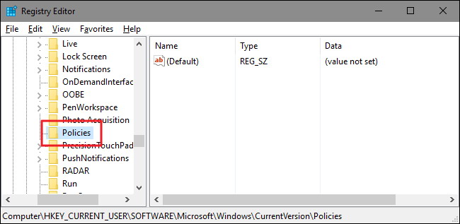 Éditeur du Registre