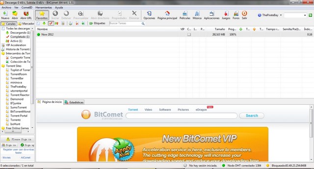 BitComet - meilleur gestionnaire de téléchargement