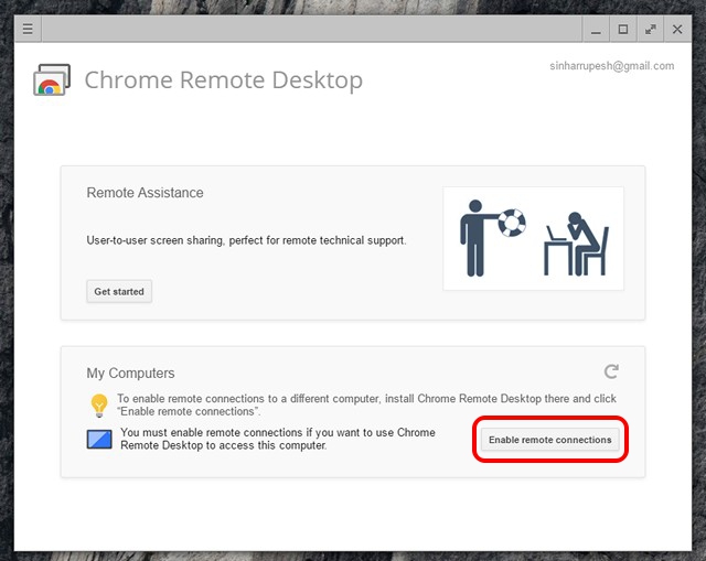 Chrome Remote Desktop Activer Connexions