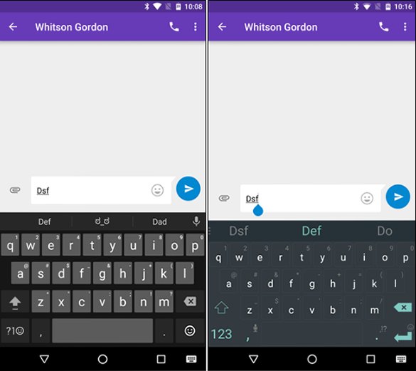 Comment ajouter des raccourcis de texte Android