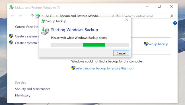 Sauvegarde et restauration Windows 7