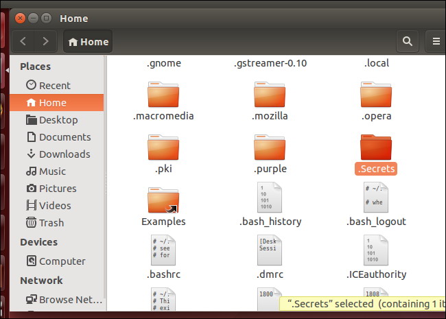 Voir fichiers cachés sous Linux