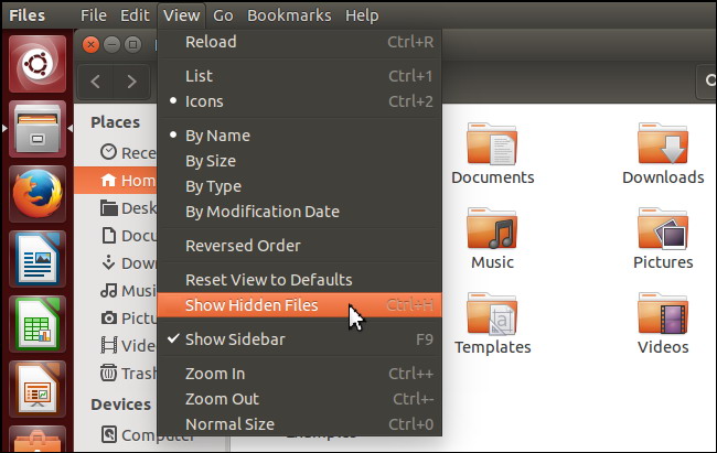 Voir fichiers et dossiers cachés sous Linux