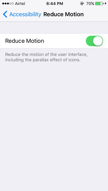 basculer le bouton pour l'allumer