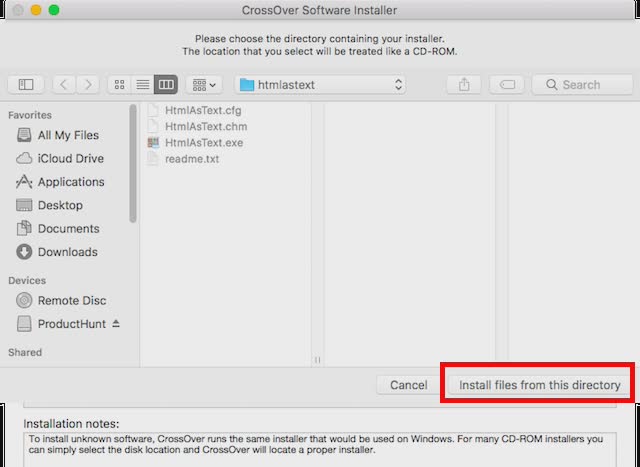 install-from-this-directory