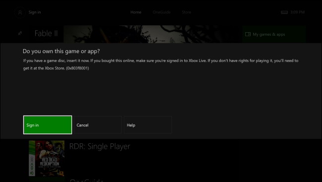 lecteur interne de la Xbox One et non le disque