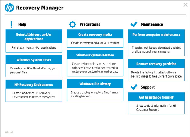 recuperation-hp-recovery-manager