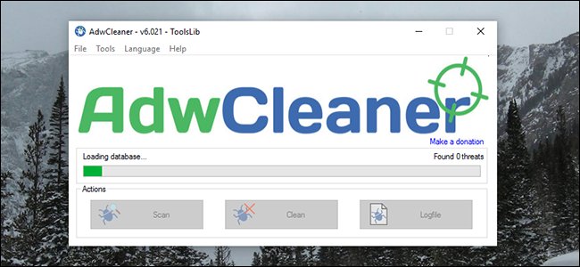 adwcleaner scanning