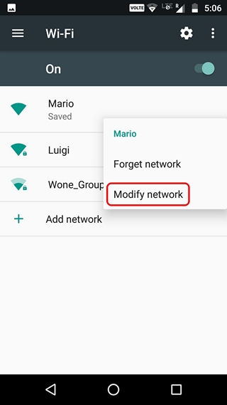 Vider cache dns android